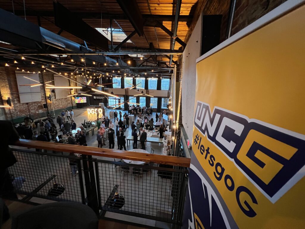 UNCG joined Downtown Greensboro Inc. in celebrating the economic growth of downtown Thursday night.