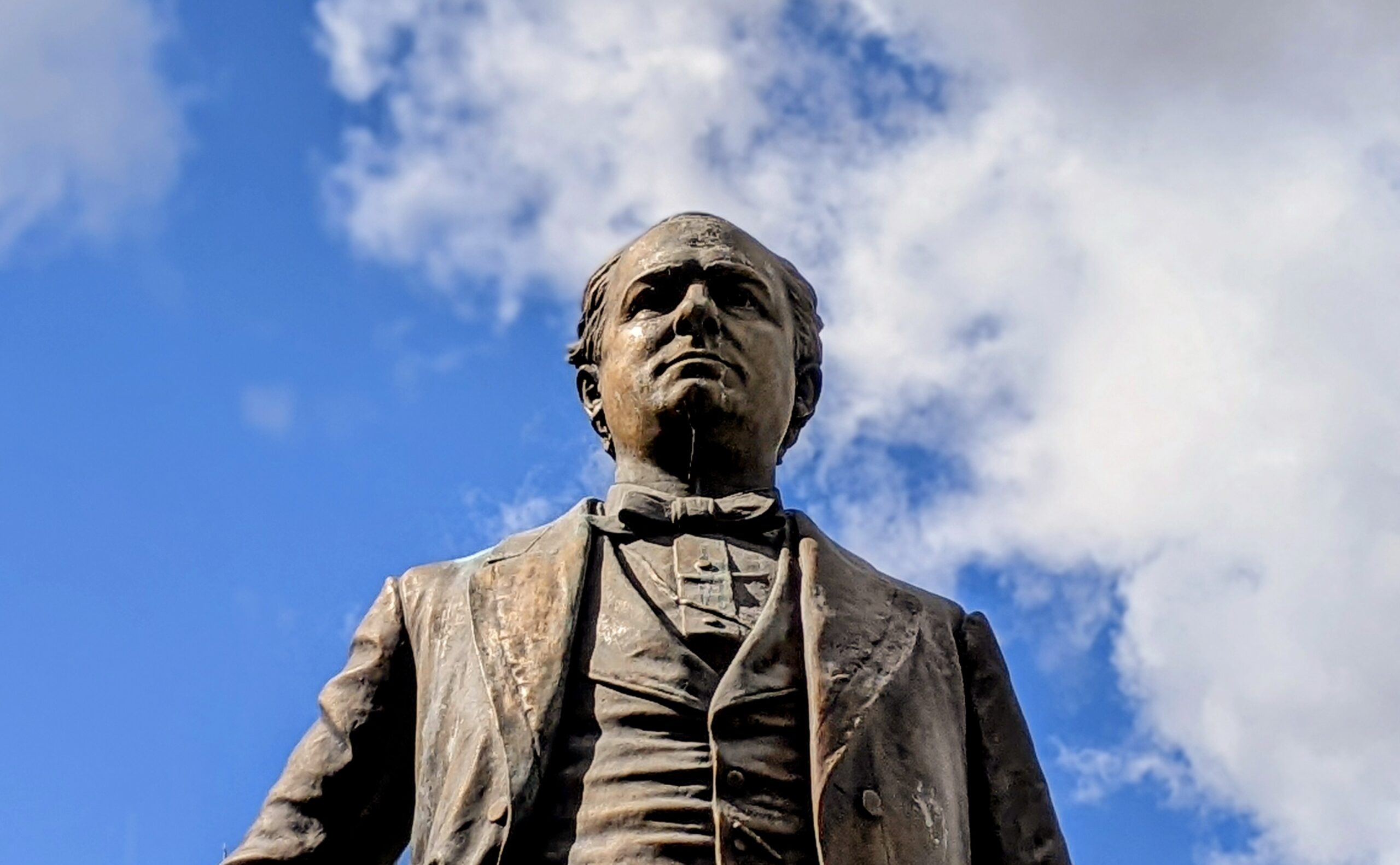 The McIver Statue on College Avenue.