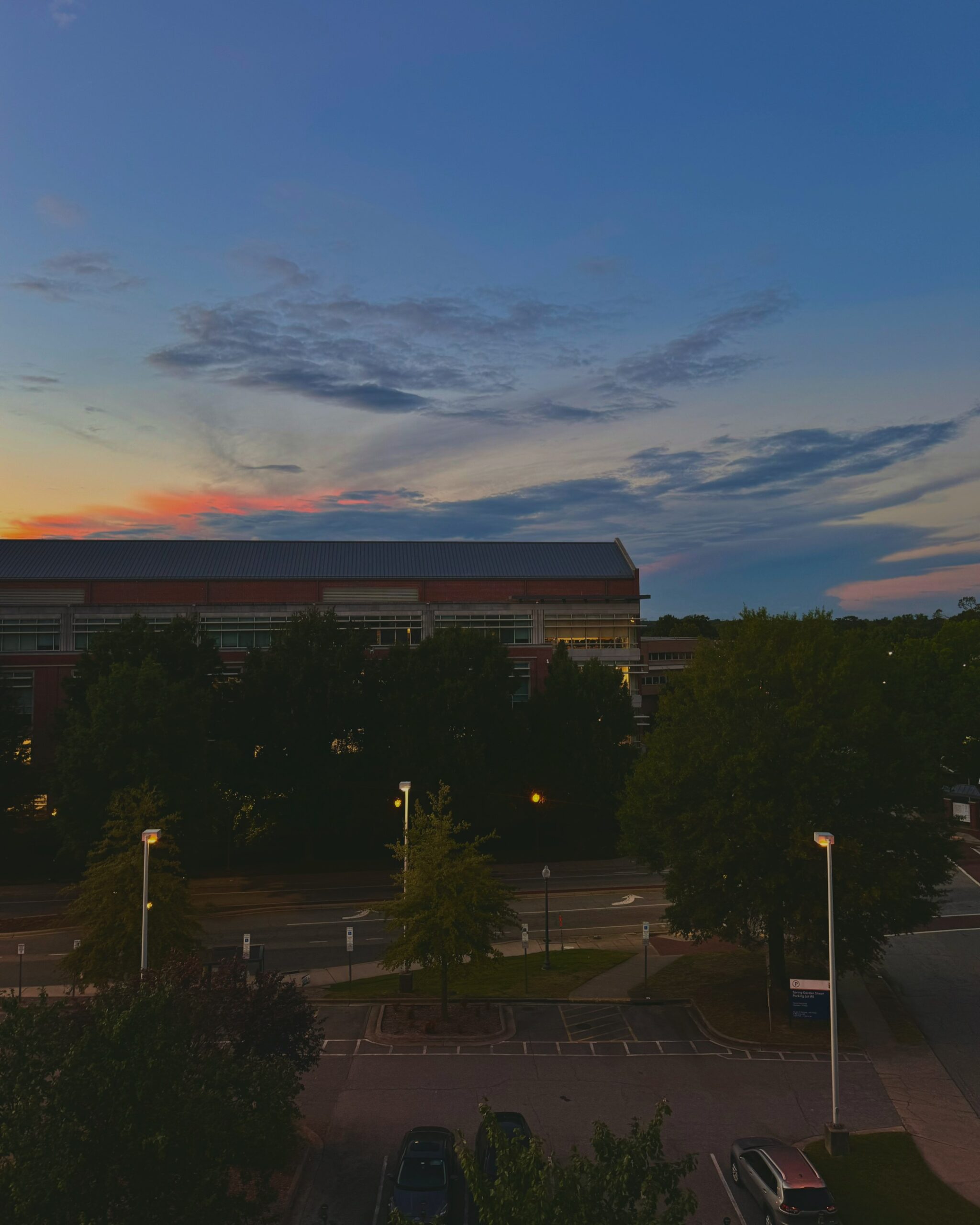 Sunset on spring garden st.