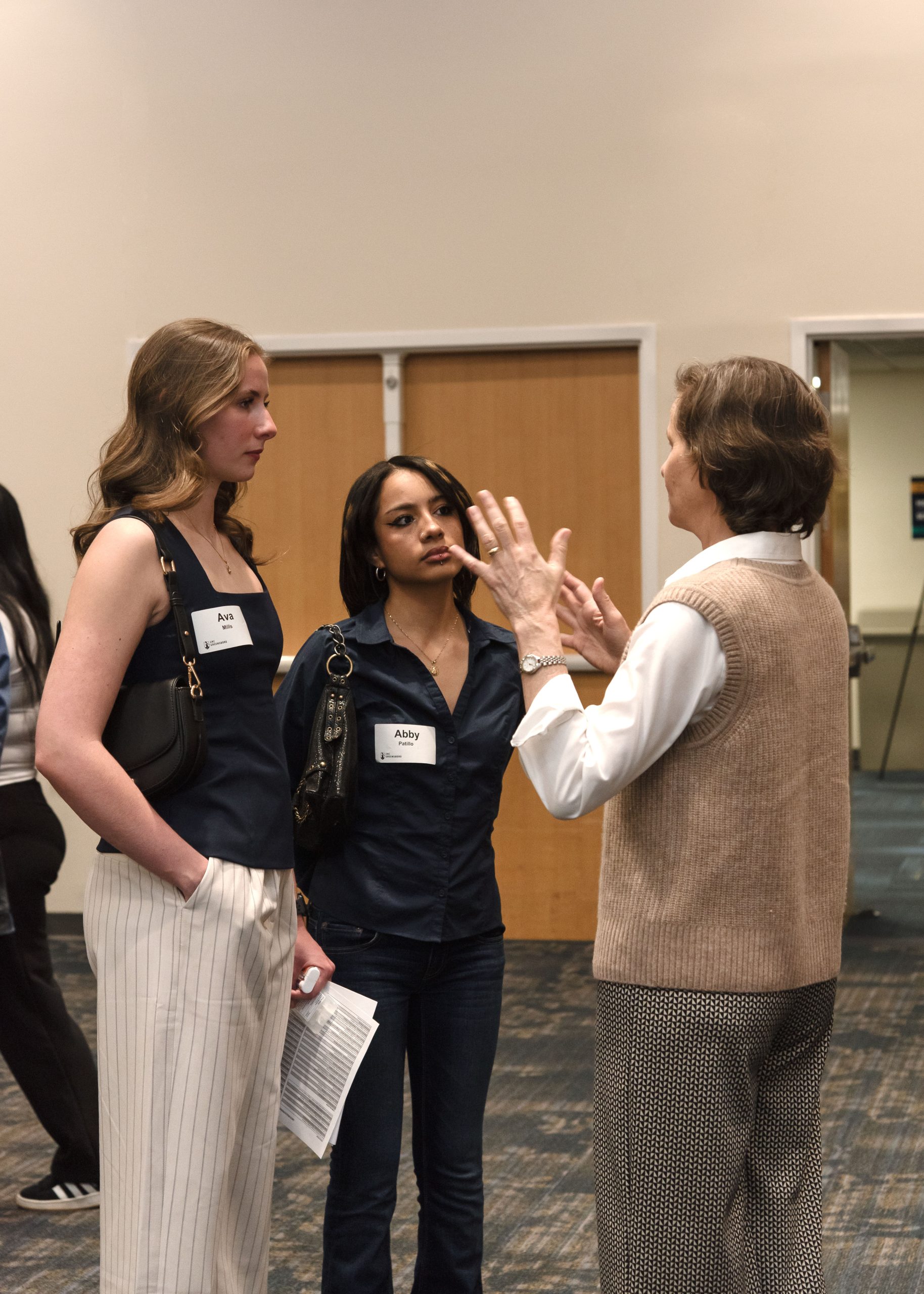 Students explore graduate programs at the Health Professionals Graduate School Fair.