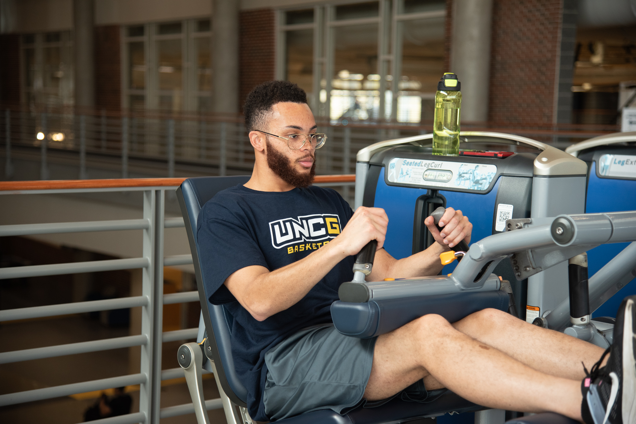 Students get in a morning workout at the Kaplan Center.