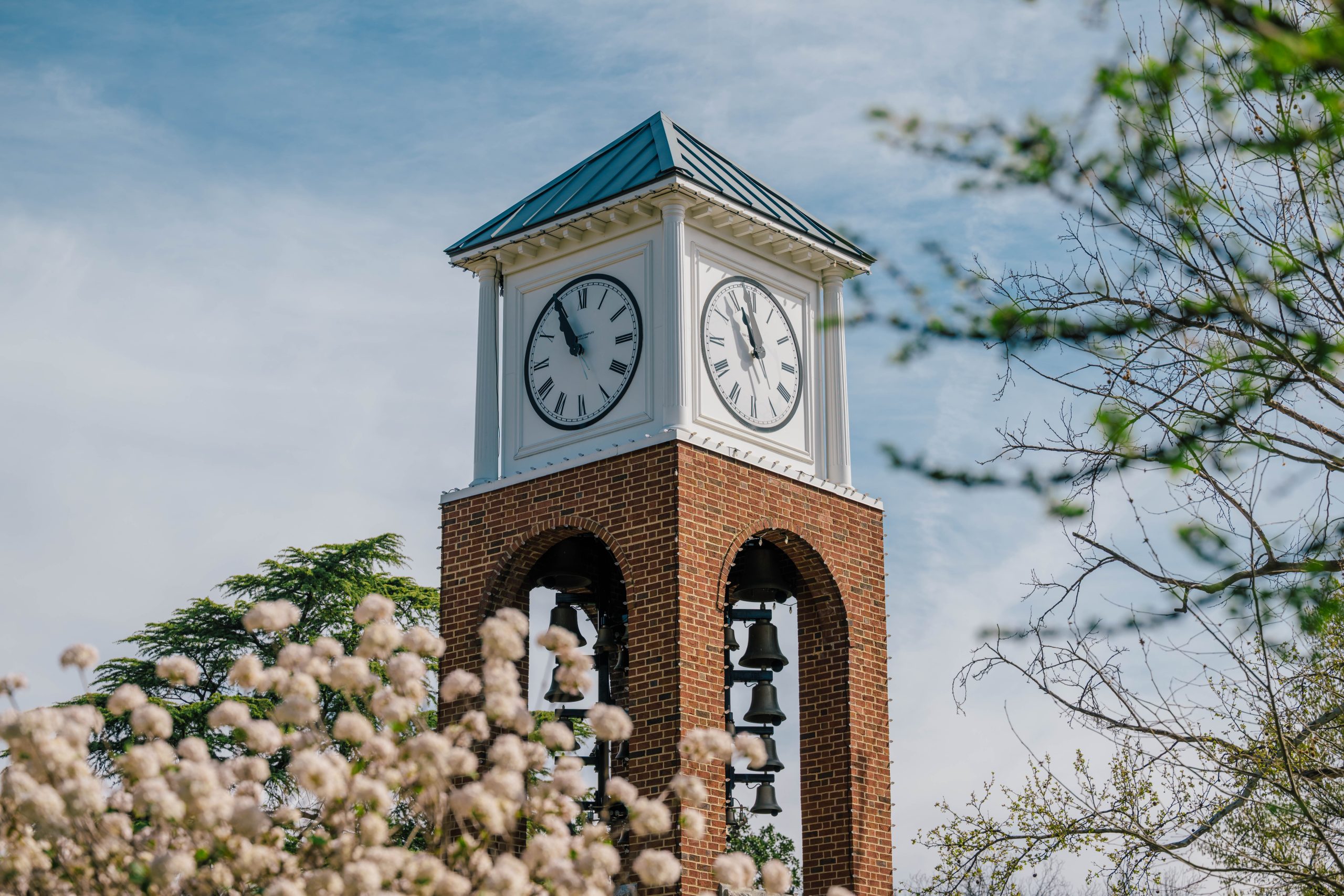 The Vacc Clock Tower on the corner of College Ave and Spring Garden St. is a long-standing campus icon.