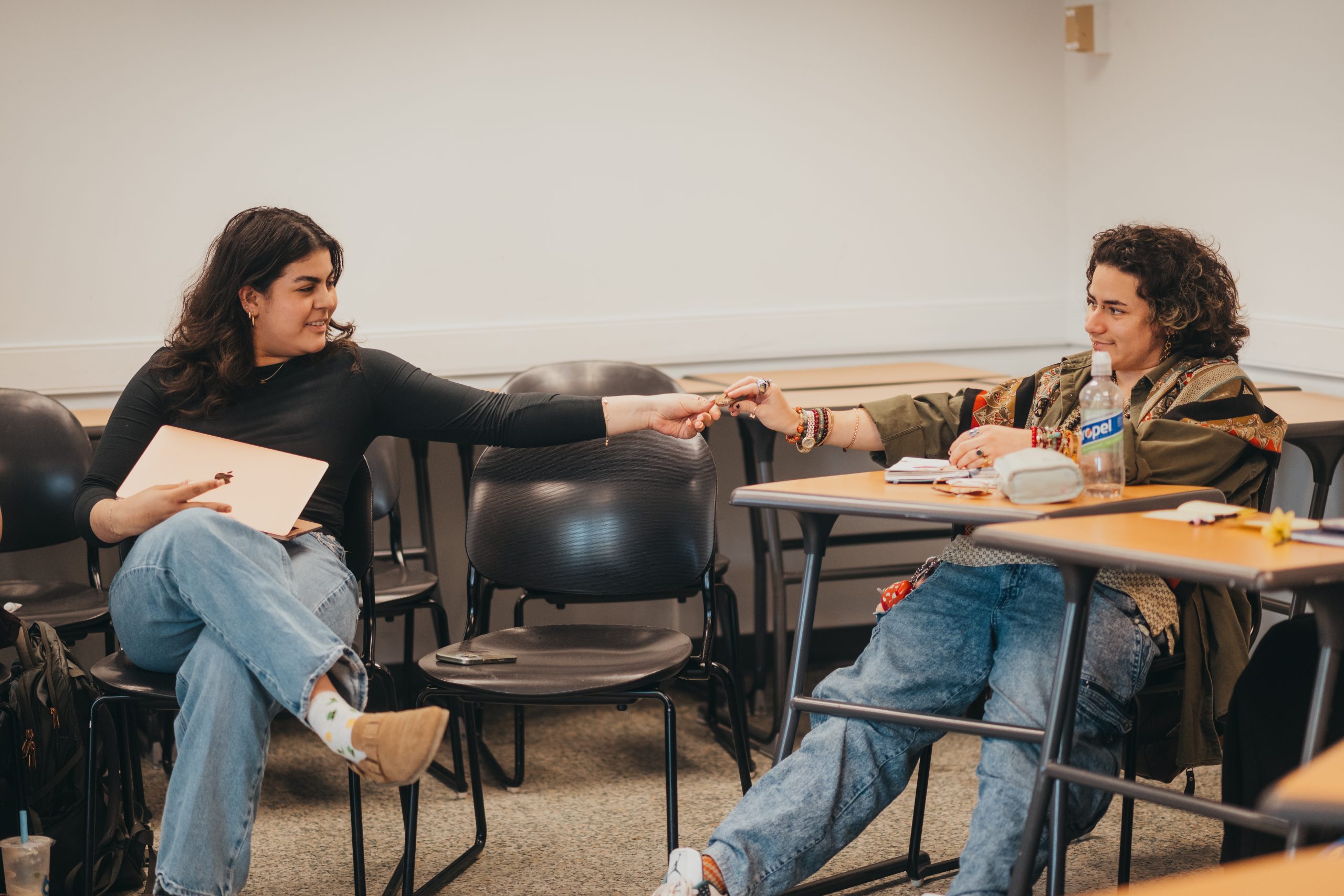 A token shared between social work classmates taking part in a Peacemaking Circle workshop.
